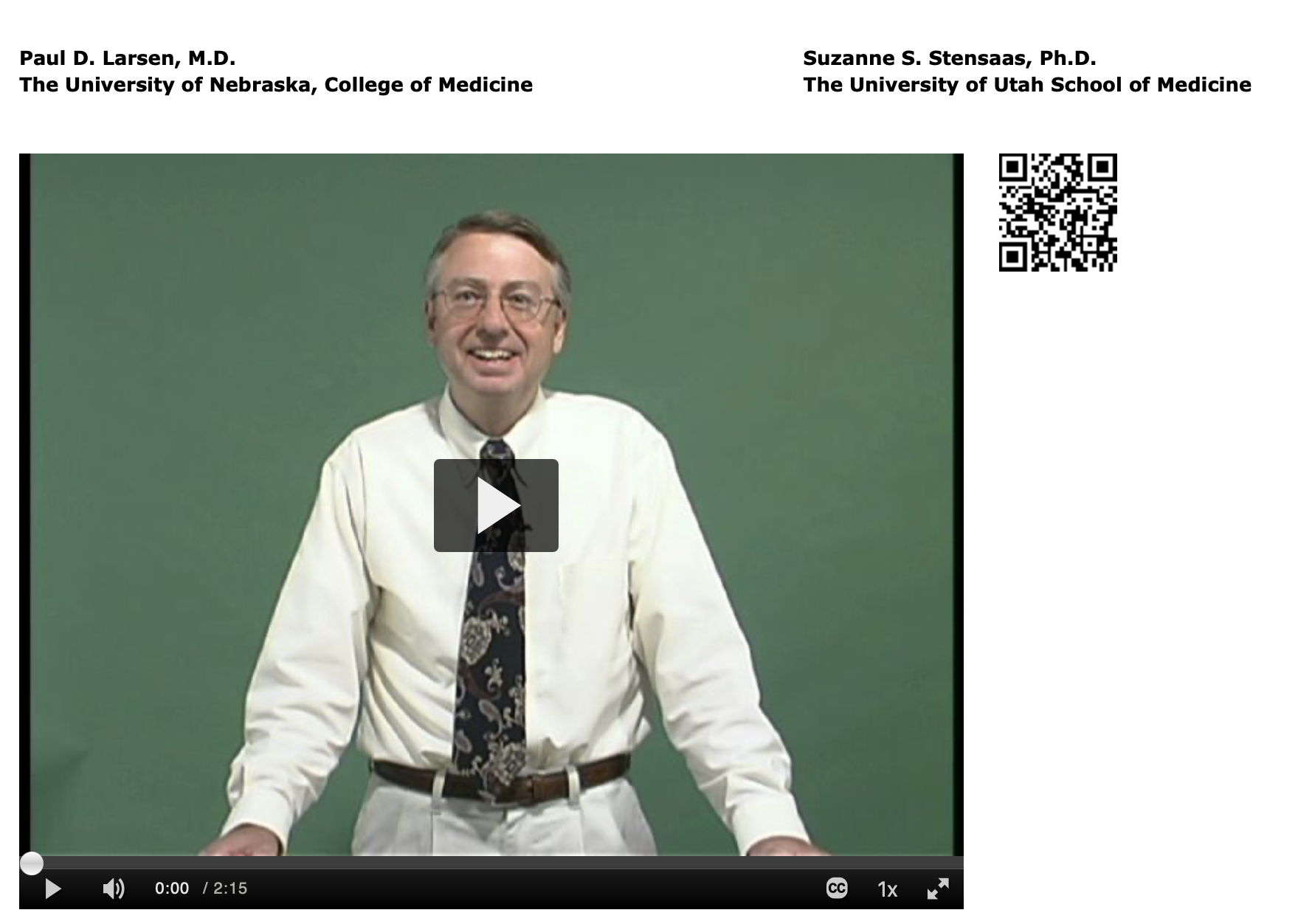 Paul Larson Neurological Examination